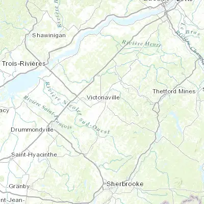 Map showing location of Victoriaville (46.050070, -71.965790)