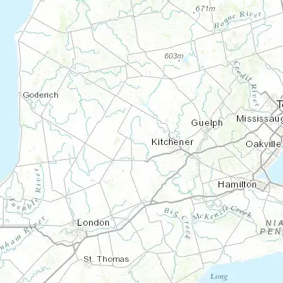 Map showing location of Wellesley (43.476910, -80.762090)