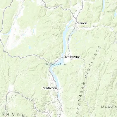 Map showing location of West Kelowna (49.862500, -119.583330)
