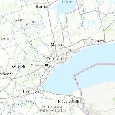 Map showing location of Weston (43.703590, -79.515130)