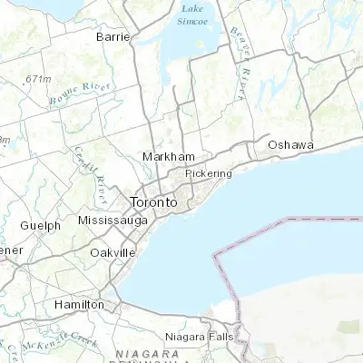 Map showing location of Willowdale East (43.770600, -79.401480)