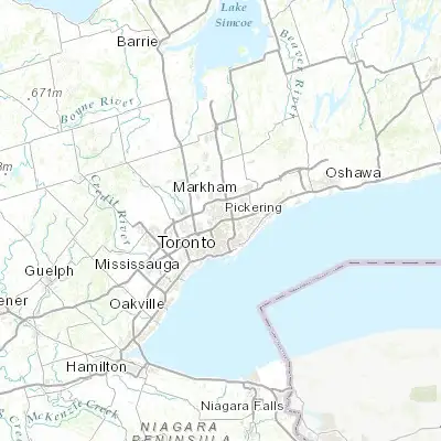 Map showing location of Willowdale (43.766720, -79.399090)