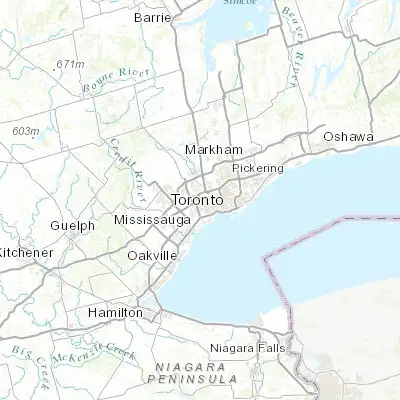 Map showing location of Willowridge-Martingrove-Richview (43.683640, -79.554220)