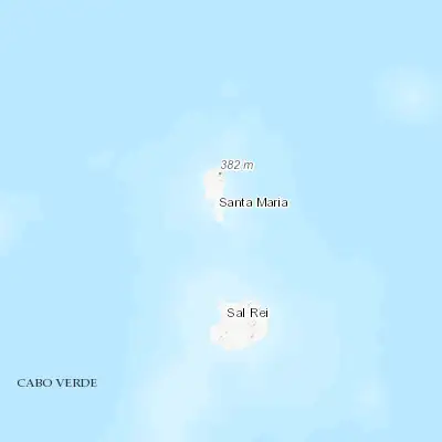 Map showing location of Santa Maria (16.597960, -22.905090)