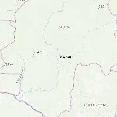 Map showing location of Bambari (5.767950, 20.675650)