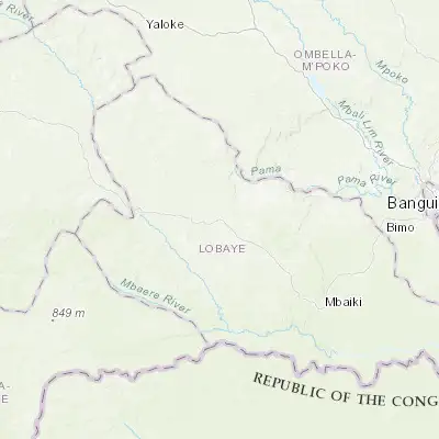 Map showing location of Boda (4.318870, 17.469530)