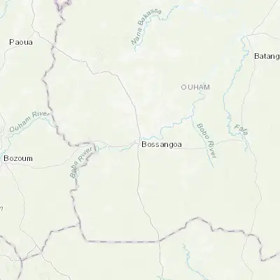 Map showing location of Bossangoa (6.492630, 17.455180)