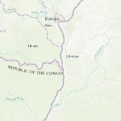 Map showing location of Mongoumba (3.641530, 18.593640)
