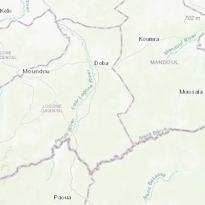 Map showing location of Béboto (8.266810, 16.938980)