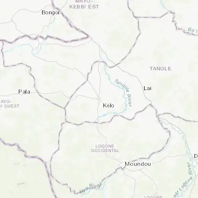 Map showing location of Kelo (9.308590, 15.806580)