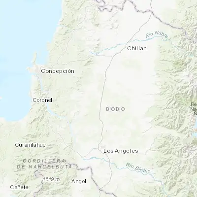 Map showing location of Cabrero (-37.033940, -72.404680)