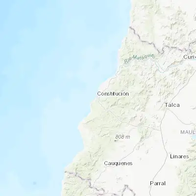 Map showing location of Constitución (-35.333210, -72.411560)