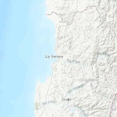 Map showing location of La Serena (-29.904530, -71.248940)