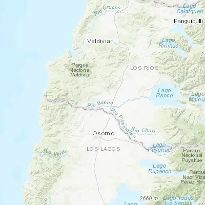 Map showing location of La Unión (-40.293130, -73.081670)