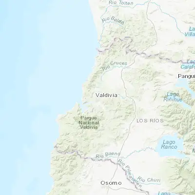 Map showing location of Las Animas (-39.808670, -73.218210)