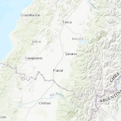 Map showing location of Longaví (-35.964960, -71.683600)