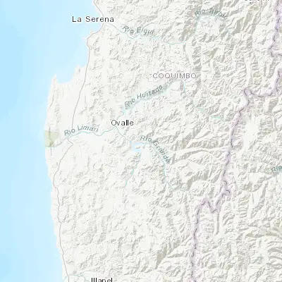 Map showing location of Monte Patria (-30.694960, -70.957700)