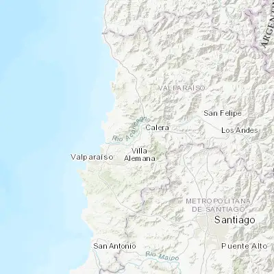 Map showing location of Quillota (-32.883410, -71.248820)