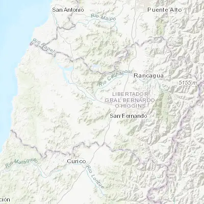 Map showing location of San Vicente de Tagua Tagua (-34.438590, -71.077510)