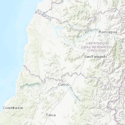 Map showing location of Santa Cruz (-34.638810, -71.365760)