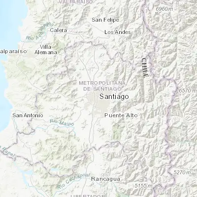 Map showing location of Santiago (-33.456940, -70.648270)