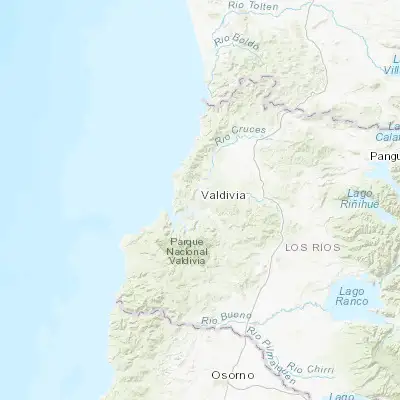 Map showing location of Valdivia (-39.814220, -73.245890)