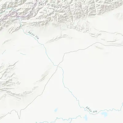 Map showing location of Aksu (41.184180, 80.279210)