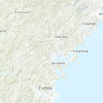 Map showing location of Badu (26.810280, 119.564170)