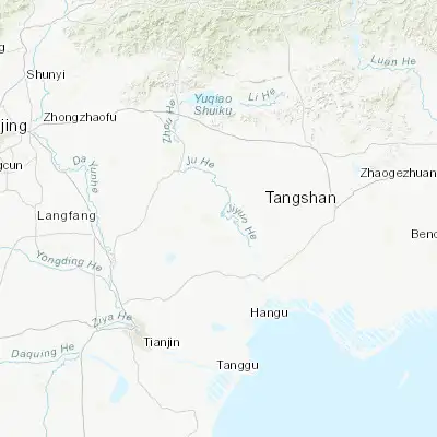 Map showing location of Bamencheng (39.577780, 117.605280)