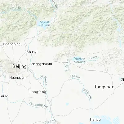 Map showing location of Bangjun (39.991110, 117.262780)