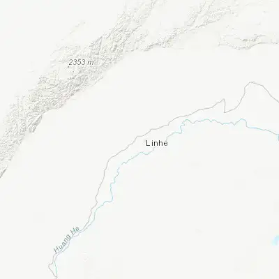 Map showing location of Bayan Nur (40.741430, 107.385990)