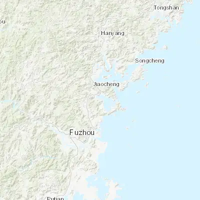 Map showing location of Beishancun (26.437320, 119.633720)