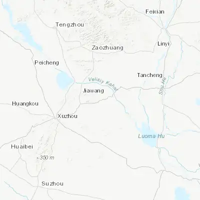 Map showing location of Biantang (34.423250, 117.645410)