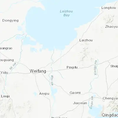 Map showing location of Buzhuang (36.912180, 119.556600)