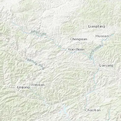 Map showing location of Changba (33.428430, 105.434580)