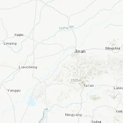 Map showing location of Changqing (36.557500, 116.727220)