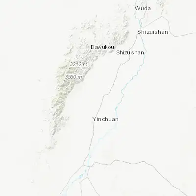 Map showing location of Changxin (38.674720, 106.329720)