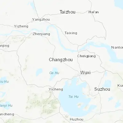 Map showing location of Changzhou (31.773590, 119.954010)