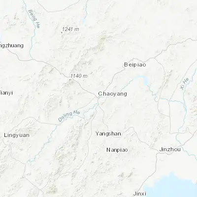 Map showing location of Chaoyang (41.570280, 120.458610)