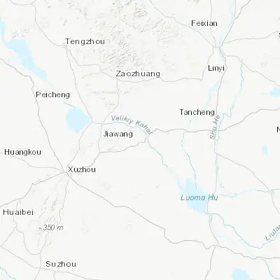 Map showing location of Chefushan (34.475250, 117.751190)