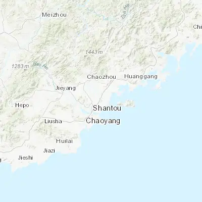 Map showing location of Chenghua (23.461320, 116.770070)
