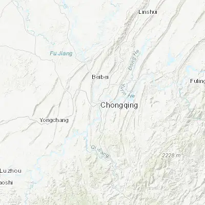 Map showing location of Chongqing (29.560260, 106.557710)
