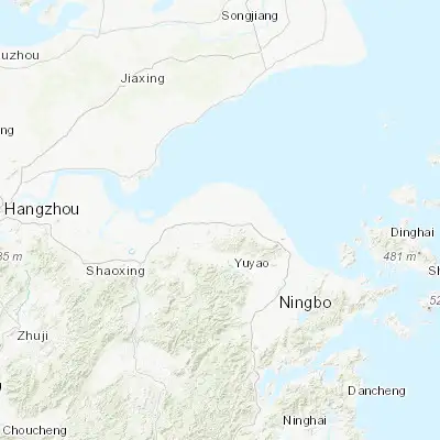 Map showing location of Cixi (30.176400, 121.245700)