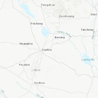 Map showing location of Dahuangshan (34.293410, 117.344360)
