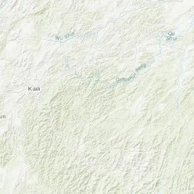 Map showing location of Dehua (26.470000, 108.740000)