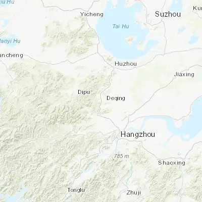 Map showing location of Deqing (30.544850, 119.959900)