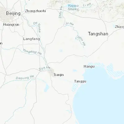 Map showing location of Dongditou (39.266410, 117.372730)