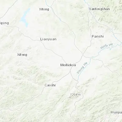 Map showing location of Dongfeng (42.640310, 125.511760)