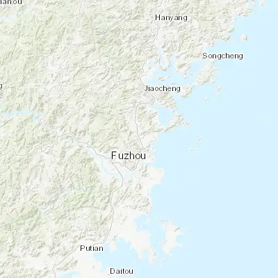 Map showing location of Donghu (26.234530, 119.514300)