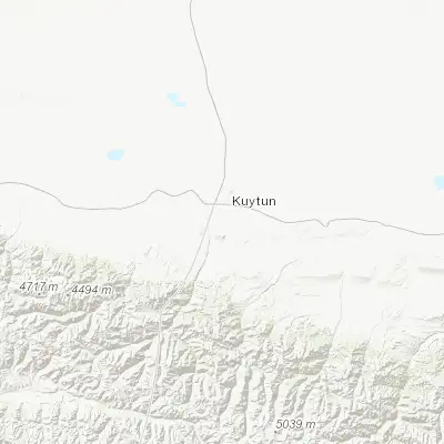 Map showing location of Dushanzi (44.333330, 84.850000)